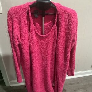 Cozy Pink Knit Sweater Set - Never Worn.